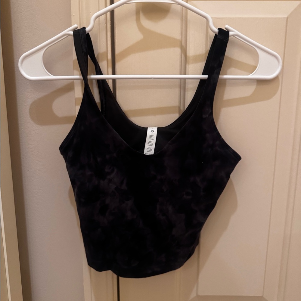 lululemon athletica Black Patterned Tank Top